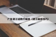 广东湛江话教打麻将（湛江麻将技巧）
