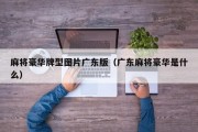 麻将豪华牌型图片广东版（广东麻将豪华是什么）