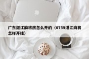 广东湛江麻将房怎么开的（0759湛江麻将怎样开挂）