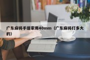 广东麻将手搓家用40mm（广东麻将打多大的）