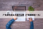 广东麻将混幺九是什么牌（广东麻将混一九）