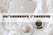 微信广东麻将哪里调声音（广东麻将程序调整）